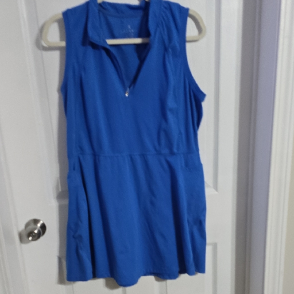 Danskin Royal Blue Sleeveless Tank Dress